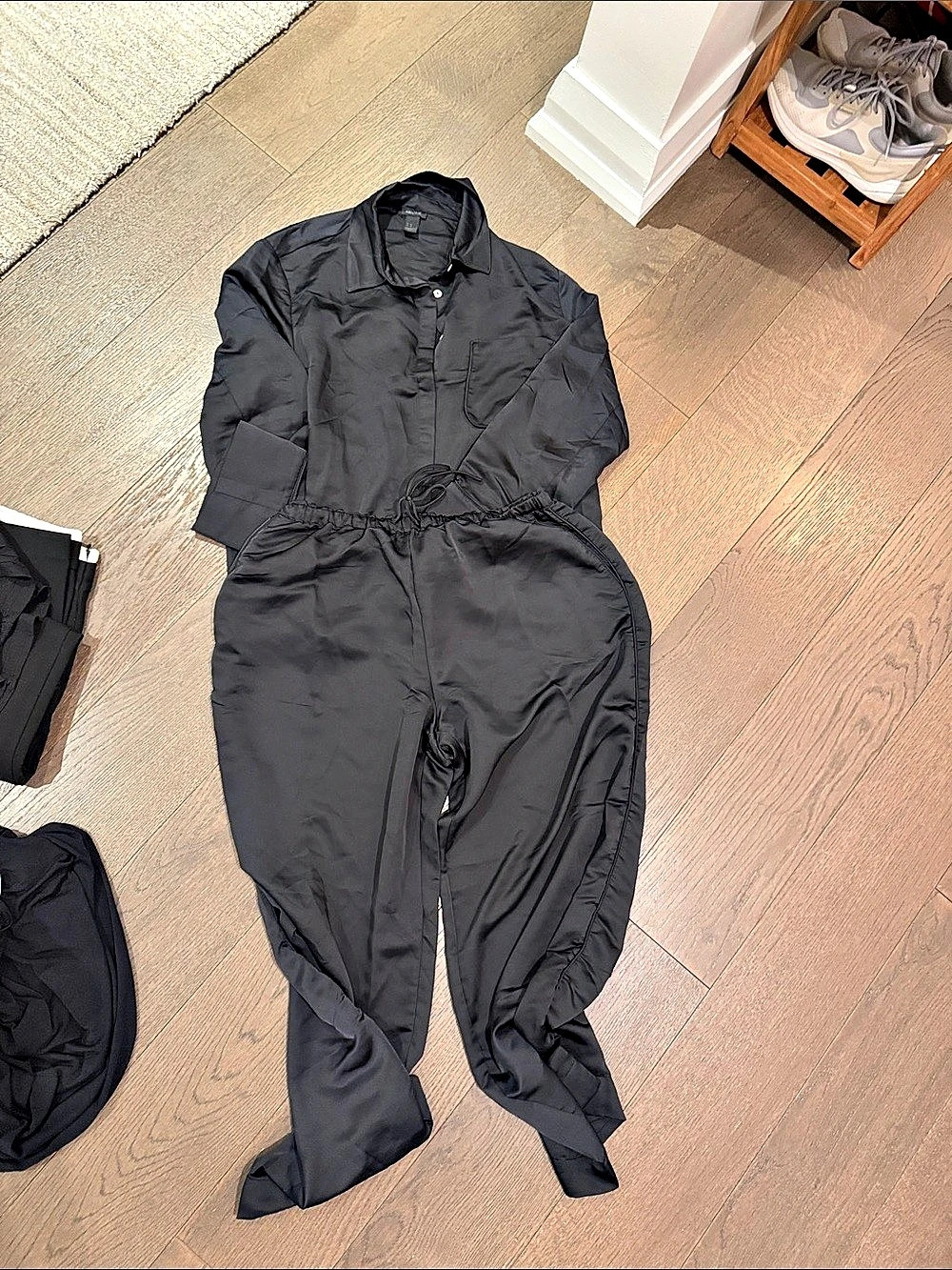 MANGO Black Jumpsuit Size Medium